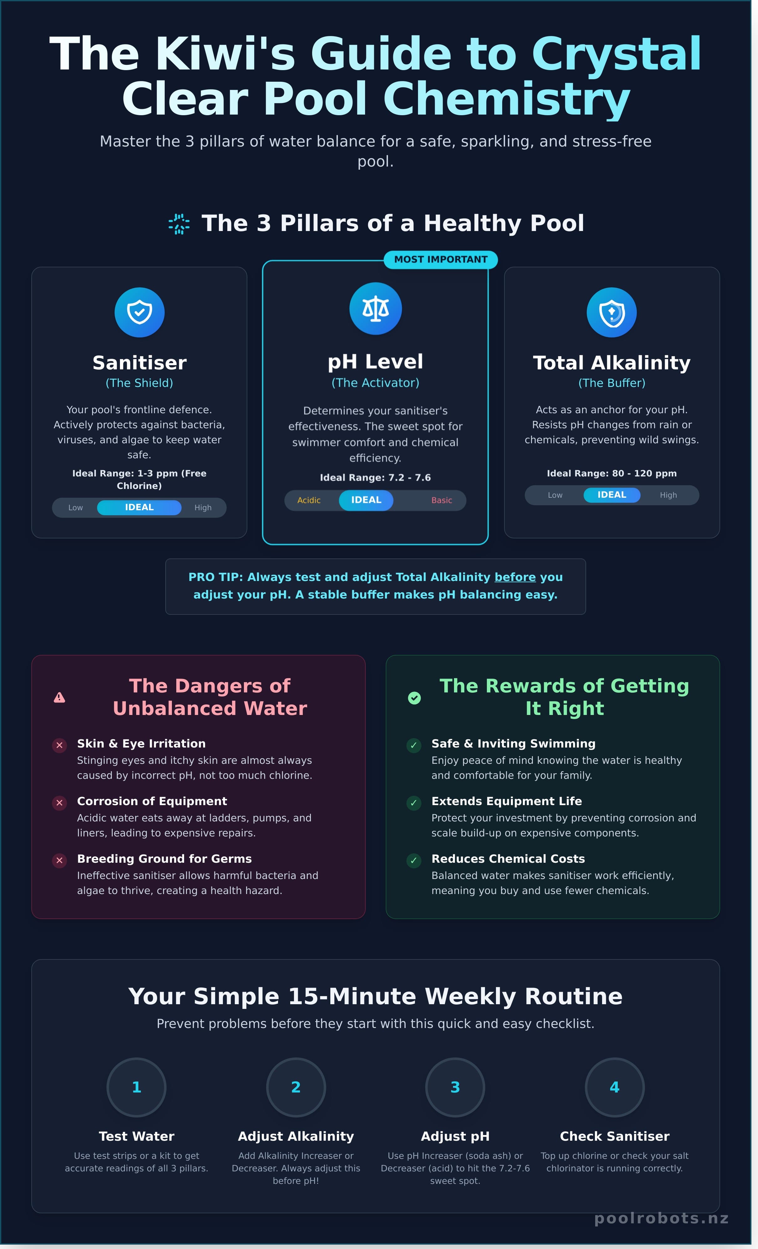 kiwi guide to clear pool water
